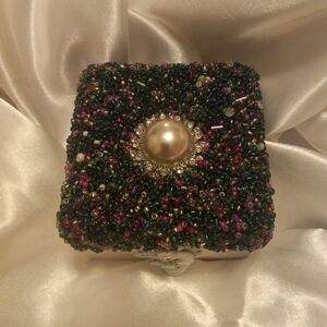 Handmade jewerly box and rings  925 silver rings